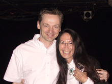 Cornell Kinderknecht with Patricia Golden at Wordspace Undermain Dallas, Texas