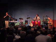 Returning Home CD release concert - Cornell Kinderknecht, flute; Cynthia Stuart, keyboard; Billy Bucher, congas; Frank Lunsford, percussion, July 9, 2005, Richardson, Texas