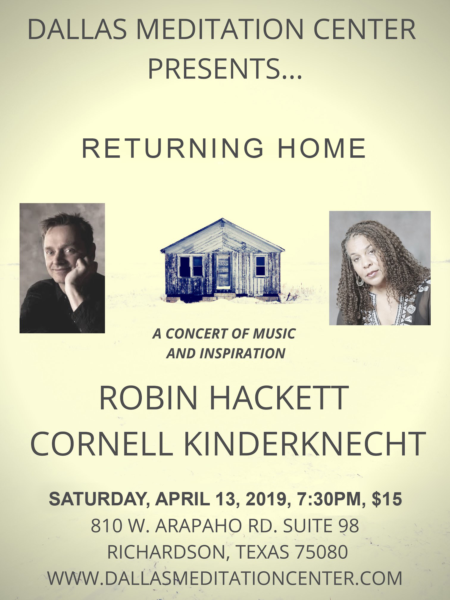 Returning Home, concert with Robin Hackett and Cornell ...