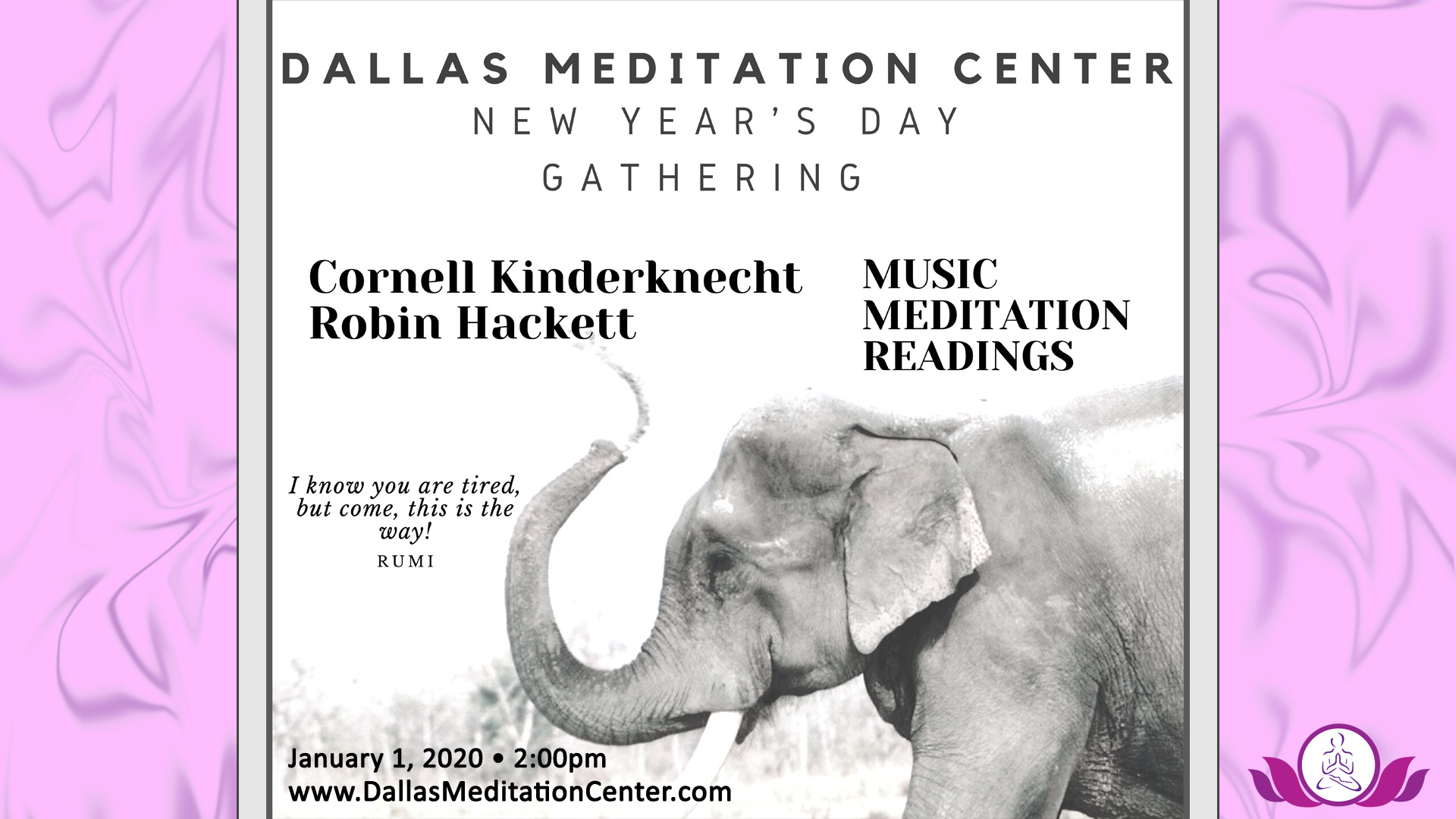 Evening Concert with Robin Hackett and Cornell Kinderknecht - January 1, 2020 - Richardson/Dallas, Texas